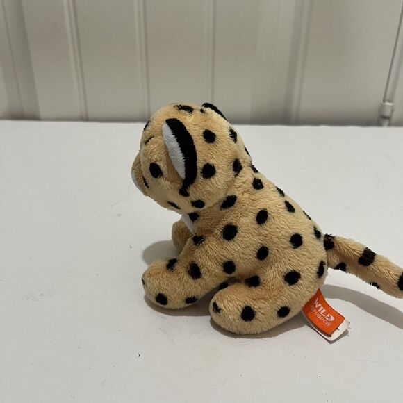 Wild Republic 6” Cheetah Cub Plush Stuffed Baby Leopard Stuffed Toy Spotted - Picture 5 of 7